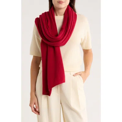 Portolano Cashmere Wrap In Red