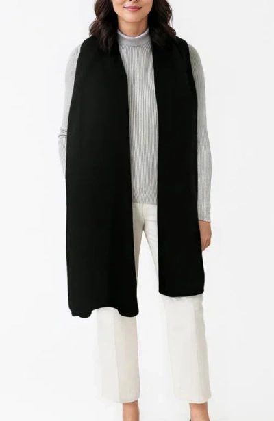 Portolano Cashmere Wrap In Black