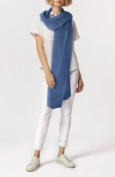Portolano Cashmere Wrap In Blue