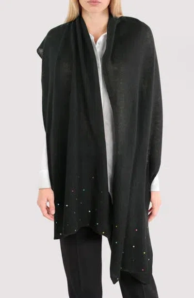 Portolano Cashmere Wrap Scarf In Black