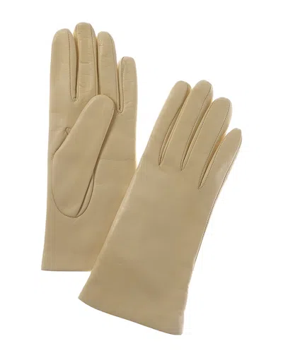 Portolano Cashmere-lined Leather Gloves In Neutral