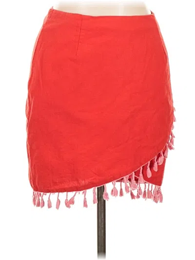 Pre-owned Portolano Casual Skirt In Red