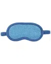 Portolano Chevron Eye Mask In Blue