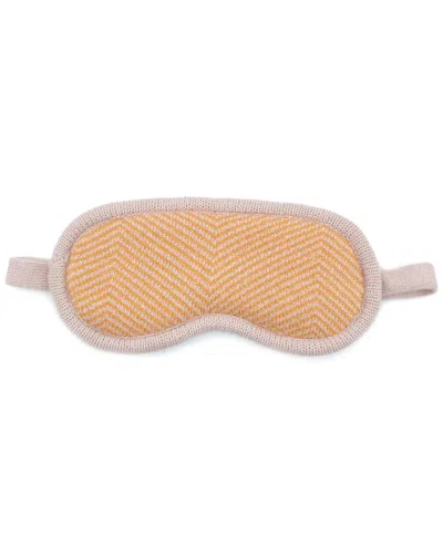 Portolano Chevron Eye Mask In Petal