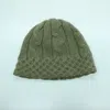 Portolano Chunky Beanie With Cables In Beige