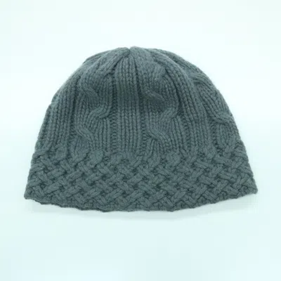 Portolano Chunky Beanie With Cables In Grey