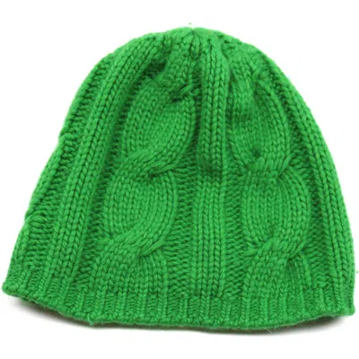 Portolano Chunky Cable Beanie In Green