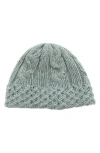 Portolano Chunky Cable Knit Beanie In Green