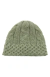 Portolano Chunky Cable Knit Beanie In Green