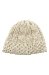 Portolano Chunky Cable Knit Beanie In Neutral