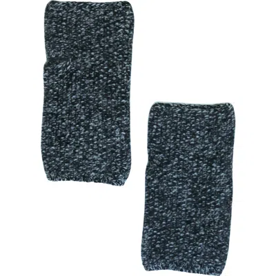Portolano Chunky Cashmere Fingerless Gloves In Blue