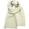 Portolano Chunky Stitched Scarf In Yogi Ivory/light Grey