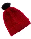 Portolano Chunky Wool-blend Beanie In Red