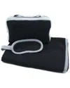 Portolano Color Block Travel Gift Set In Black