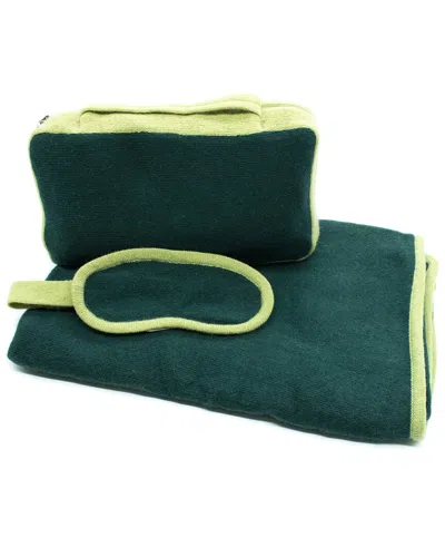 Portolano Color Block Travel Gift Set In Green