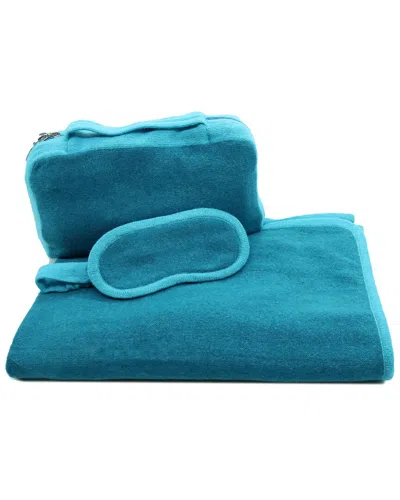 Portolano Color Block Travel Gift Set In Teal