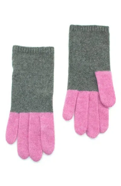 Portolano Colorblock Cashmere Gloves