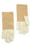 Portolano Colorblock Cashmere Gloves In Multi