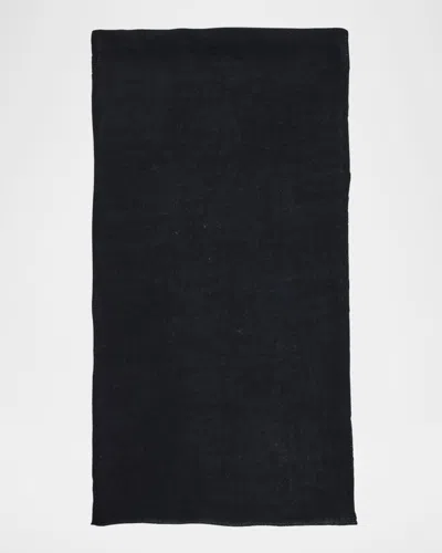 Portolano Colorblock Cashmere Wrap In Black