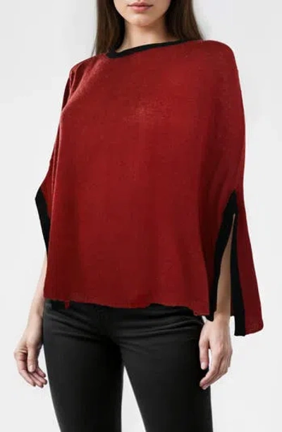 Portolano Colorblock Top In Red