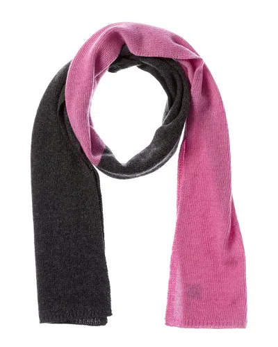 Portolano Colorblocked Cashmere Scarf In Pink