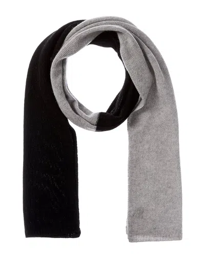Portolano Colorblocked Cashmere Scarf In Blue