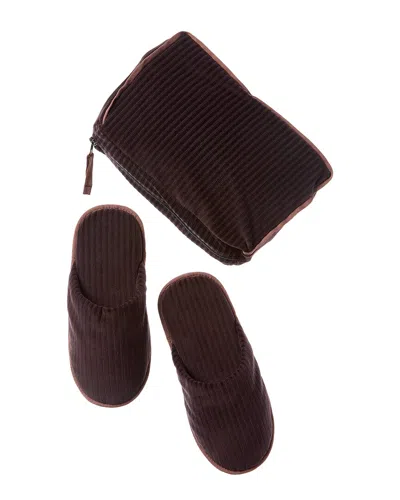 PORTOLANO PORTOLANO CORDUROY SLIPPERS