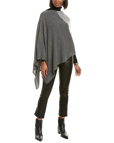 Portolano Cowl Neck Cashmere Poncho In Nocolor