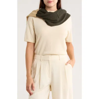 Portolano Cowl Neck Wool Blend Scarf In Neutral