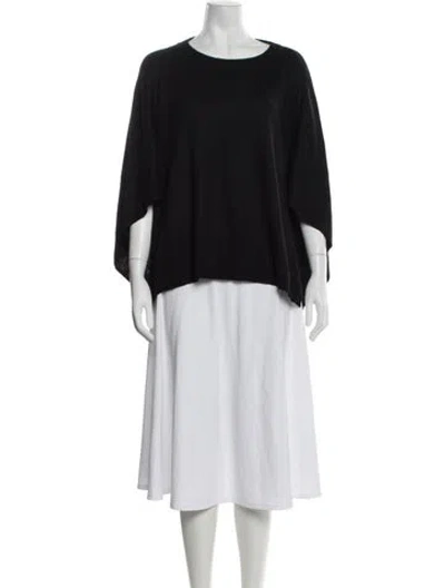 Pre-owned Portolano Crew Neck Sweater In Black