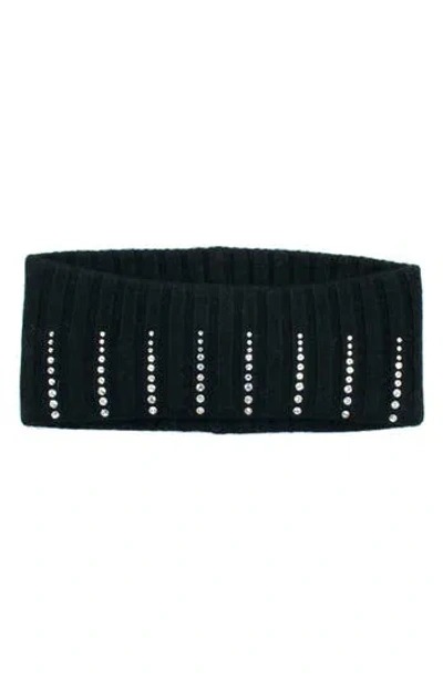 Portolano Crystal Headband In Black