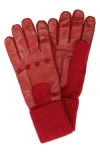 Portolano Cuffed Leather Gloves In Brown
