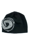 Portolano Dorset Rosette Beanie In Black