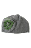 Portolano Dorset Rosette Beanie In Gray