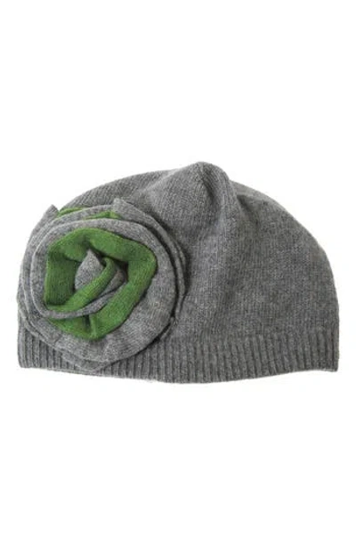 Portolano Dorset Rosette Beanie In Gray