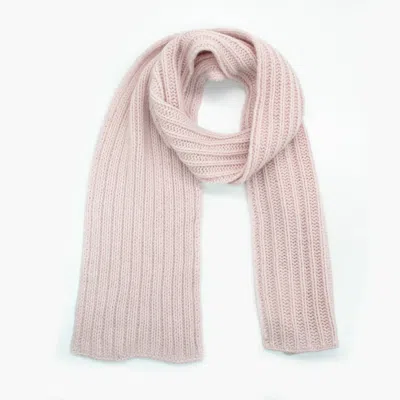 Portolano Fancy Stitch Scarf In Beige