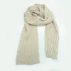 Portolano Fancy Stitch Scarf In White