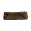Portolano Faux Fur Headband In Brown