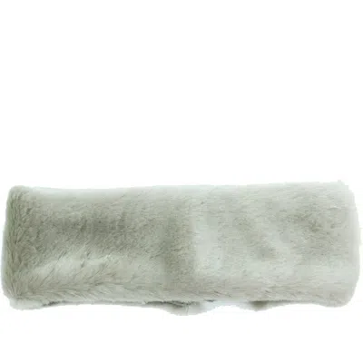 Portolano Faux Fur Headband In Green