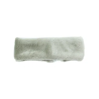 Portolano Faux Fur Headband In Grey