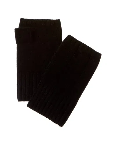 Portolano Fingerless Cashmere & Wool-blend Armwarmers In Black