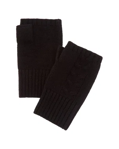 Portolano Fingerless Cashmere & Wool-blend Armwarmers In Brown