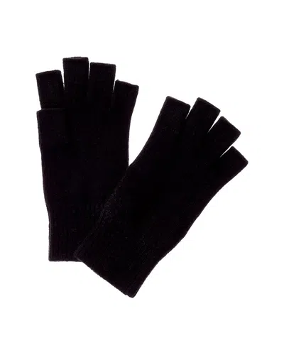 Portolano Fingerless Cashmere Glove In Black