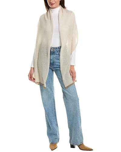 Portolano Oblong Wrap In Flat Jersey With Tips On In Multi