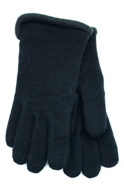 Portolano Fleece Lined Gloves In Black