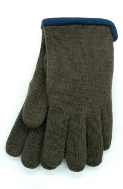 Portolano Fleece Lined Gloves In Green