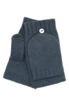 Portolano Flip Top Fingerless Gloves In Blue