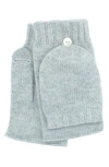 Portolano Flip Top Fingerless Gloves In Gray