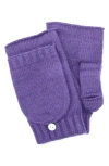 Portolano Flip Top Fingerless Gloves In Purple