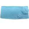 Portolano Flower Cashmere, Wool & Silk Headband In Blue